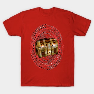 gold curvy mimic chest for dnd and fantasy fans T-Shirt